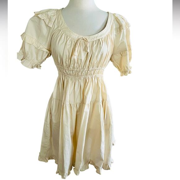 En Saison - NATURAL SVETA MINI DRESS SIZE LARGE NWT - Picture 2 of 10